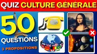 Miniature : 🎯Quiz Culture GÉNÉRALE / 50 QUESTIONS pour Tester tes CONNAISSANCES📚🔥✅🧠