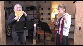 Miniature : Flûte de pan/panflute, duo Flûte et Reflûte, Jean Claude Welche et Silvia Venetz Savioz