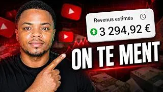 Miniature : La monétisation YouTube en Afrique est une ARNAQUE. Voici La Vérité !
