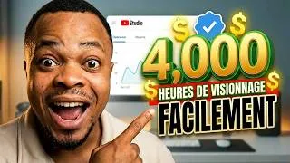Miniature : Monétisation YouTube en Afrique | Voici Comment J’ai Atteint les 4000 Heures de visionnage
