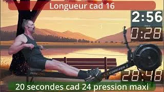 Miniature : Séance de 40 minutes SIT: Sprint Interval Training, travail de force et vitesse sur rameur aviron