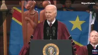 Miniature : Biden tells black graduates they are being hunted in the streets.