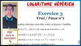 Miniature : 📝PDF | EXO TYPE DS 3 | Logarithme népérien