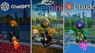 Miniature : GEMINI vs CLAUDE vs CHAT GPT : Refaire Rocket League de A à Z ! (Partie 2)