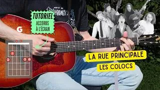 Miniature : Apprendre à jouer LA RUE PRINCIPALE des COLOCS à la guitare acoustique