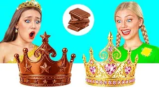 Miniature : Défi Chocolat vs Réalité Nourriture | Incroyables Astuces de Cuisine par Jelly DO Challenge