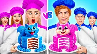 Miniature : Défi De Cuisine Garçons VS Filles | Situations Alimentaires Amusantes par Jelly DO Challenge