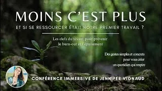 Miniature : Teaser conférence permaculture du travail "moins, c'est plus" Jennifer Vignaud