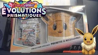 Miniature : Ouverture Pokémon Coffret Pochette Evoli Evolutions Prismatiques