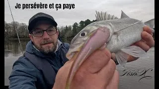 Miniature : Pêche du bar en kayak 🛶 Changement de zone , bonne hauteur d'eau et tout a changé  ( Estuaire )