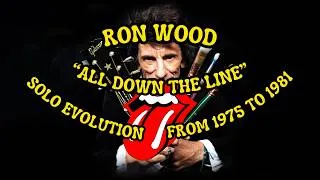 Miniature : The Rolling Stones - Ron Wood "All Down The Line" Solo Evolution from 1975 to 1981(Guitar Cover)