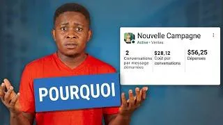 Miniature : Pourquoi vos messages coûtent plus de 2$ sur Facebook Ads (Solution simple)