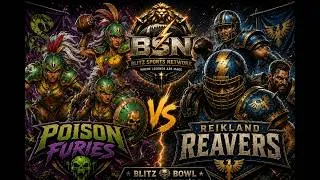 Miniature : [BLITZBOWL] Poison Furies vs Reikland Reavers, Battle Report Blitz Bowl Ultimate League !