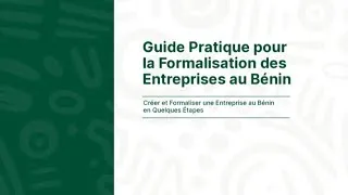 Miniature : Créer et formaliser votre entreprise au Bénin en quelques étapes simples 📑