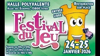 Miniature : Festival Tour de Jeu 2026 - 24 et 25 janvier 2026 à Istres - Jeux Conseils # 67d
