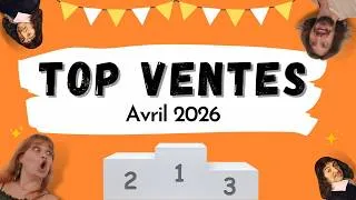 Miniature : 🏆 Top ventes - Avril 2026