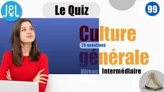 Miniature : Quiz n°99 - Culture générale - Niveau intermédiaire - 20 questions - Jeux & Logique