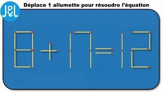 Miniature : Jeu des Allumettes n°1 - Niveau intermédiaire - 10 jeux - Jeux & Logique