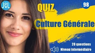 Miniature : Quiz n°98 - Culture générale - Niveau intermédiaire - 20 questions - Jeux & Logique