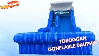 Miniature : Découvrez le Toboggan Gonflable DAUPHIN 🐬 | Sensations et Fun Garantis !