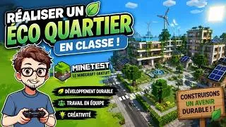 Miniature : Minetest à l’école : notre projet d’écoquartier écologique ♻️
