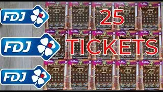 Miniature : Pharaonis GRATTAGE 25 tickets #fdj  #grattagefdj  #grattage  #illiko