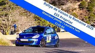 Miniature : Rallye de Vaison la Romaine 2025 Masclaux Jimmy et Lauraire Sam ES5 Propriac Clio R3