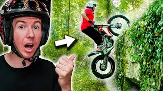 Miniature : À 65 ANS, IL M'APPREND ENCORE LA MOTO TRIAL !