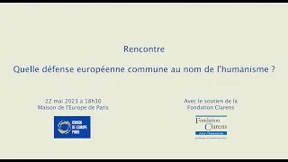 Miniature : Quelle défense européenne commune au nom de l'humanisme ? version longue