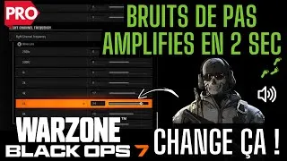 Miniature : *NOUVEAU* Meilleurs paramètres Audio Son Warzone Black Ops 7 Saison 1 (Bruits de pas amplifiés)