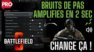 Miniature : *NOUVEAU* Meilleurs paramètres Audio Son BF6 Battlefield 6 Saison 1 (Bruits de pas amplifiés)
