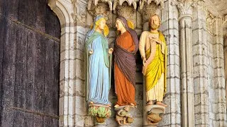 Miniature : Cathédrale de CHARTRES en détail, les statues du Portail NORD