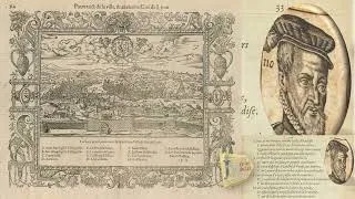 Miniature : J. du Bellay - Lyon, dans Les Regrets - 1558