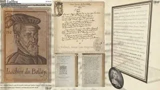 Miniature : J. du Bellay - Sonnet censuré - 1558