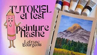 Miniature : TUTORIEL peinture acrylique débutant - test peinture Flashe Lefranc Bourgeois