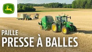Miniature : Presse à balles rondes John Deere pour la paille | Facilité d’utilisation et densité de balle élevée