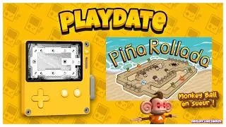 Miniature : Piña Rollada Playdate : Cocktail de Monkey Ball 🟨🍹