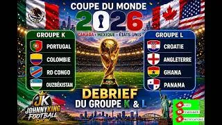 Miniature : CDM 2026|DEBRIEF GROUPE K & L|RONALDO INEFFICACE & ATTENTION AU ANGLAIS