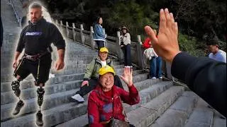 Miniature : Je loue des jambes robotiques en Chine aux Tianmen Mountains !