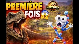 Miniature : Ma PREMIÈRE FOIS sur Jurassique World Evolution 2 🦖 (je ne m’y attendais pas…)