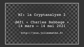Miniature : MI : la Cryptanalyse 2 (suite du premier épisode)