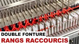 Miniature : TRICOT PARTIEL sur Double Fonture : Maîtriser les Rangs Raccourcis (Brother KH588)