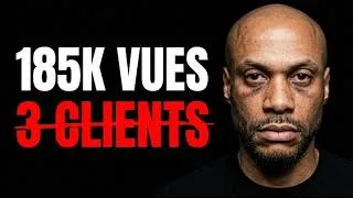 Miniature : 185 000 vues et seulement 3 clients — la leçon la plus brutale de ma carrière