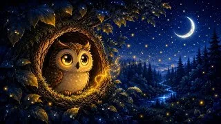 Miniature : Histoire pour enfant : apprivoiser la peur du noir et s'endormir | Le petit hibou aux yeux d'or