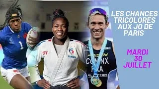 Miniature : Les chances de médailles françaises le mardi 30 juillet à Paris 2024