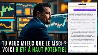 Miniature : [Tuto] Trouver un ETF performant hors MSCI World (avec Jordan Belfort AI)