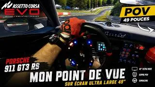 Miniature : Assetto Corsa EVO - 👀 Voici ce que JE VOIS sur un écran 49” !  - Porsche 911 GT3 RS (POV)