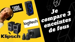 Miniature : Je compare 3 Enceintes de fous ! [Klipsch,JBL,Logitech]