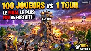 Miniature : 100 JOUEURS vs 1 TOURS : LE FINAL LE PLUS FOLLE DE FORTNITE