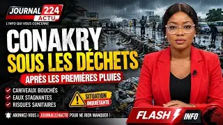 Miniature : 🚨 CONAKRY SOUS LES DÉCHETS : Les premières pluies révèlent une crise inquiétante